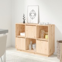  Sideboard 110.5x35x80 cm Solid Wood Pine