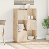 Highboard 74x35x117 cm Solid Wood Pine