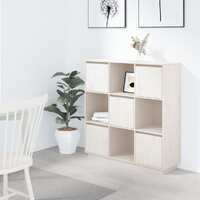  Highboard White 110.5x35x117 cm Solid Wood Pine
