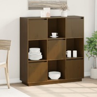  Highboard Honey Brown 110.5x35x117 cm Solid Wood Pine