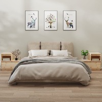  Bedside Cabinets 2 pcs 60x34x51 cm Solid Wood Pine