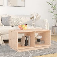  Coffee Table 80x50x40 cm Solid Wood Pine