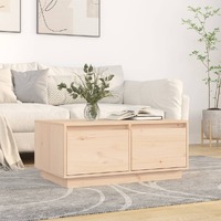  Coffee Table 80x50x35 cm Solid Wood Pine