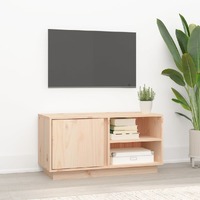  TV Cabinet 80x35x40.5 cm Solid Wood Pine