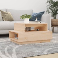  Coffee Table 80x55x40.5 cm Solid Wood Pine
