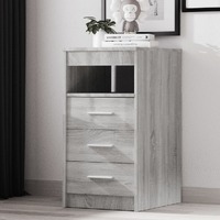  Drawer Cabinet Grey Sonoma 40x50x76 cm Engineered Wood