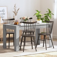  Dining Table Grey Sonoma 140x74.5x76 cm Engineered Wood
