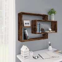  Wall Shelf Smoked Oak 104x20x58.5 cm Engineered Wood