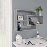  Wall Shelf Grey Sonoma 104x20x58.5 cm Engineered Wood