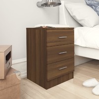  Bedside Cabinets 2 pcs Brown Oak 38x35x56 cm Engineered Wood