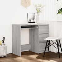  Desk Grey Sonoma 90x45x76 cm Engineered Wood