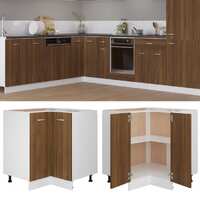 Kitchen Cabinet Brown Oak 75.5x75.5x81.5 cm Engineered Wood