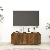  TV Cabinet Smoked Oak 100x35x40 cm Engineered Wood