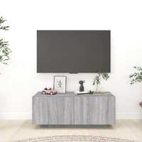  TV Cabinet Grey Sonoma 100x35x40 cm Engineered Wood