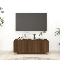  TV Cabinet Brown Oak 100x35x40 cm Engineered Wood