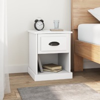  Bedside Cabinets 2 pcs White 39x39x47.5 cm Engineered Wood