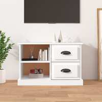  TV Cabinet White 73x35.5x47.5 cm Engineered Wood