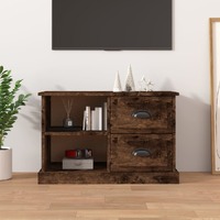  TV Cabinet Smoked Oak 73x35.5x47.5 cm Engineered Wood