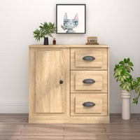  Sideboard Sonoma Oak 70x35.5x67.5 cm Engineered Wood