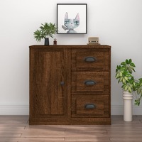  Sideboard Brown Oak 70x35.5x67.5 cm Engineered Wood
