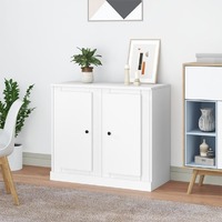  Sideboards 2 pcs White 37.5x35.5x67.5 cm Engineered Wood