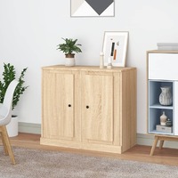  Sideboards 2 pcs Sonoma Oak 37.5x35.5x67.5 cm Engineered Wood