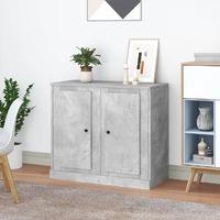  Sideboards 2 pcs Concrete Grey 37.5x35.5x67.5 cm Engineered Wood