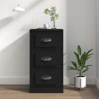  Sideboard Black 36x35.5x67.5 cm Engineered Wood