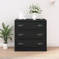  Sideboard Black 70x35.5x67.5 cm Engineered Wood