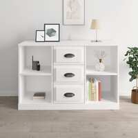  Sideboard White 104.5x35.5x67.5 cm Engineered Wood