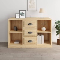  Sideboard Sonoma Oak 104.5x35.5x67.5 cm Engineered Wood