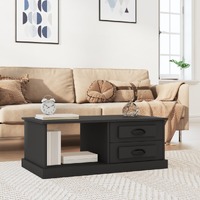  Coffee Table Black 90x50x35 cm Engineered Wood