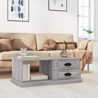  Coffee Table Grey Sonoma 90x50x35 cm Engineered Wood