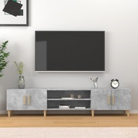 TV Cabinet Concrete Grey 180x31.5x40 cm Engineered Wood