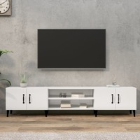  TV Cabinet High Gloss White 180x31.5x40 cm Engineered Wood