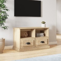  TV Cabinet Sonoma Oak 80x35x50 cm Engineered Wood