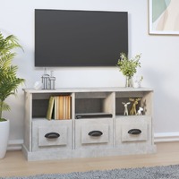  TV Cabinet Concrete Grey 100x35x50 cm Engineered Wood