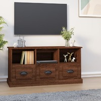  TV Cabinet Brown Oak 100x35x50 cm Engineered Wood