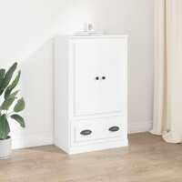  Highboard White 60x35.5x103.5 cm Engineered Wood