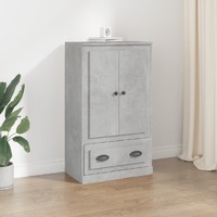  Highboard Concrete Grey 60x35.5x103.5 cm Engineered Wood
