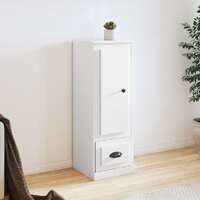 Highboard White 36x35.5x103.5 cm Engineered Wood