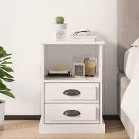 Bedside Cabinet High Gloss White 43x36x60 cm