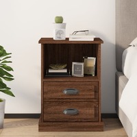  Bedside Cabinet Brown Oak 43x36x60 cm