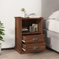  Bedside Cabinets 2 pcs Brown Oak 43x36x60 cm
