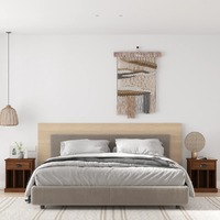  Bedside Cabinets 2 pcs Brown Oak 43x36x50 cm