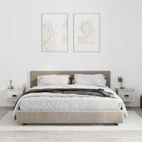  Wall-mounted Bedside Cabinets 2 pcs Grey Sonoma 41.5x36x28cm
