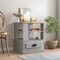  Side Table Grey Sonoma 50x50x60 cm Engineered Wood
