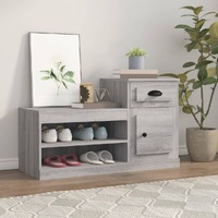  Shoe Cabinet Grey Sonoma 100x42x60 cm Engineered Wood