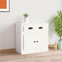  Sideboard White 70x35.5x67.5 cm Engineered Wood