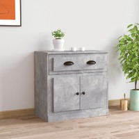  Sideboard Concrete Grey 70x35.5x67.5 cm Engineered Wood